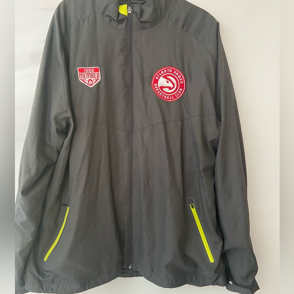 Atlanta Hawks Jacket NBA Member Windbreaker Full Zip Mens Large